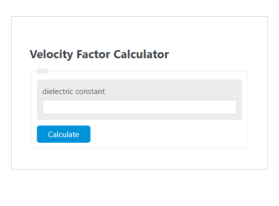 dielectric constant calculator