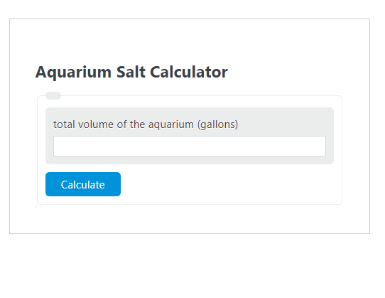 aquarium salt calculator