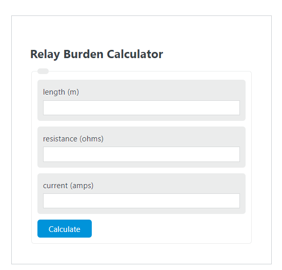 relay burden calculator