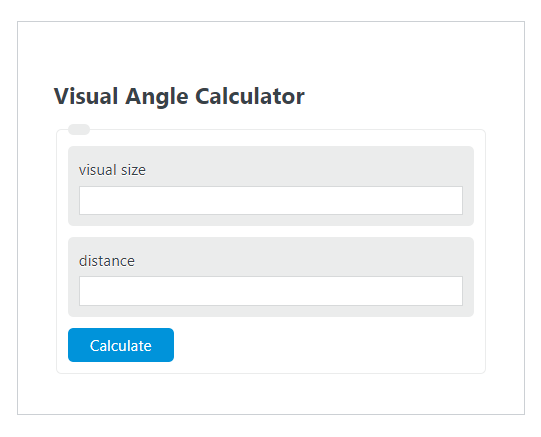 visual angle calculator