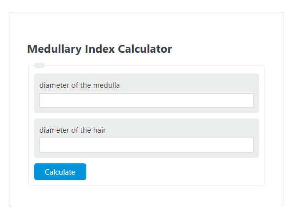 medullary index calculator