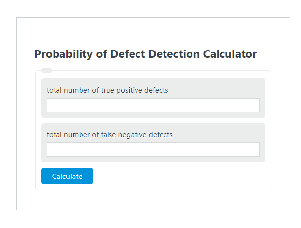 probability of detection calculator