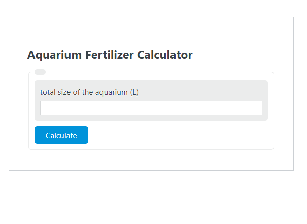 aquarium fertilizer calculator
