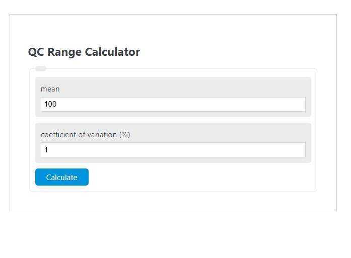 qc range calculator