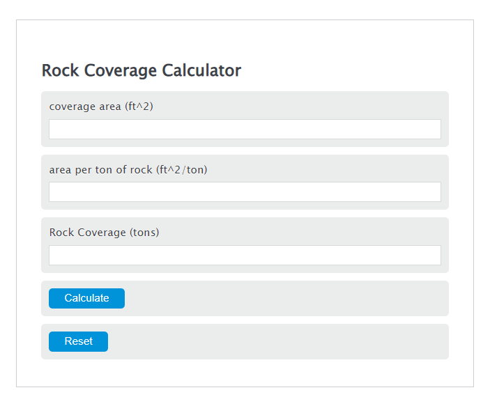 rock coverage calculator