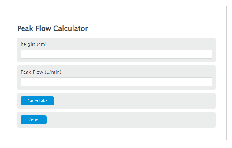 peak flow calculator