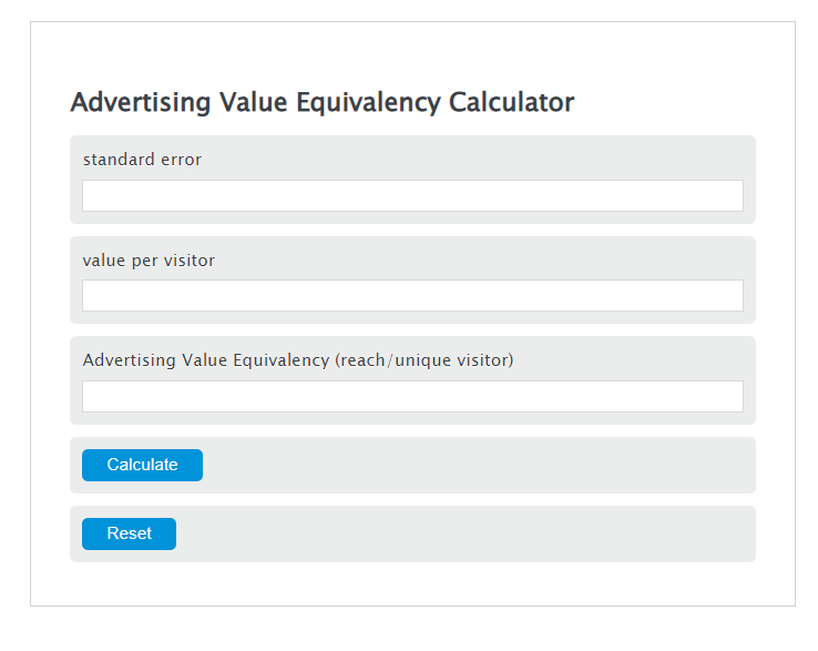 advertising value equivalency calculator
