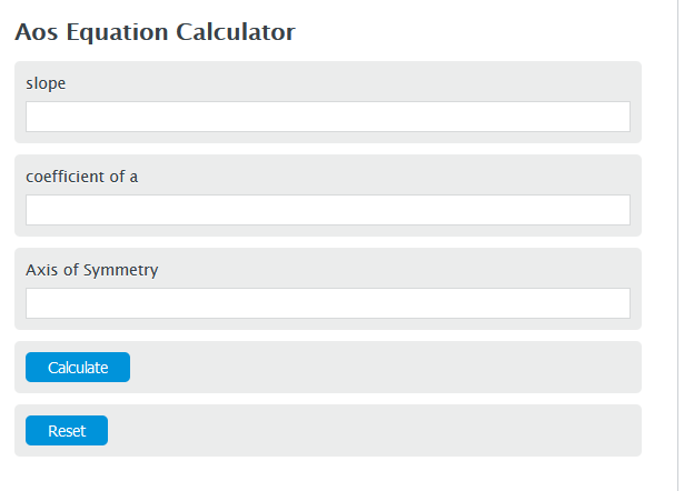 aos equation calculator