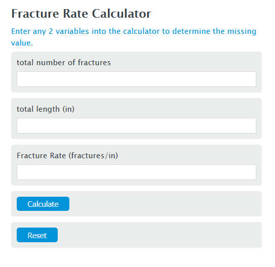 fracture rate calculator
