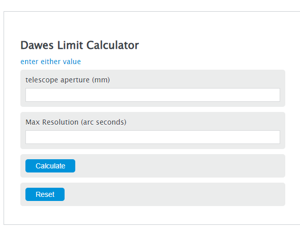 dawes limit calculator