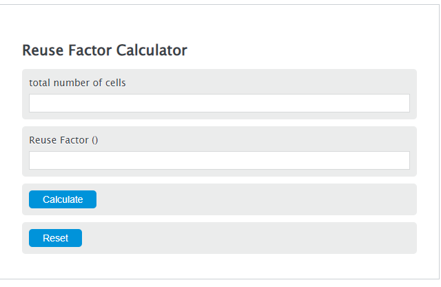 reuse factor calculator