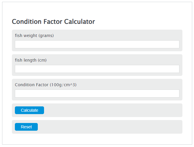 condition factor calculator