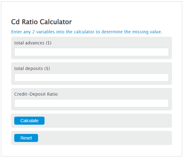 cd ratio calculator
