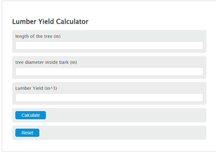 lumber yield calculator