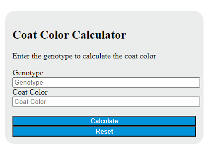 coat color calculator