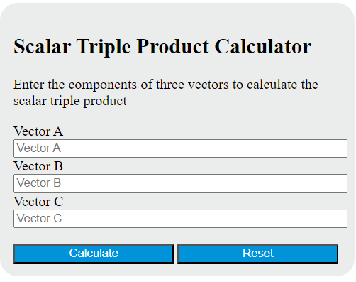 scalar triple product calculator