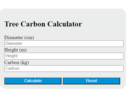 tree carbon calculator