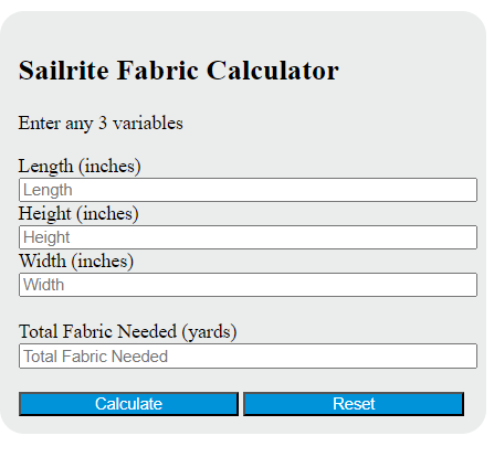 sailrite fabric calculator