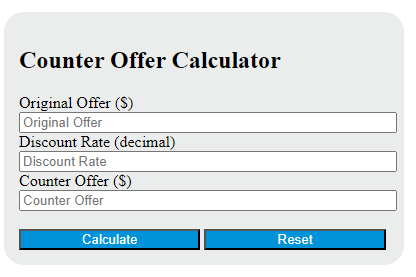 counter offer calculator