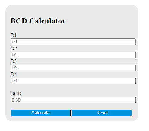 bcd calculator