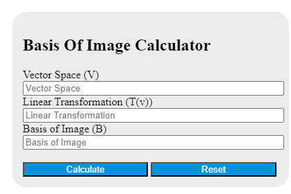 basis of image calculator