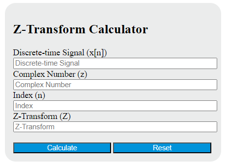 z-transform calculator