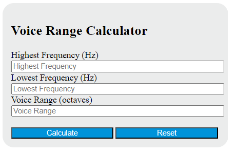 voice range calculator