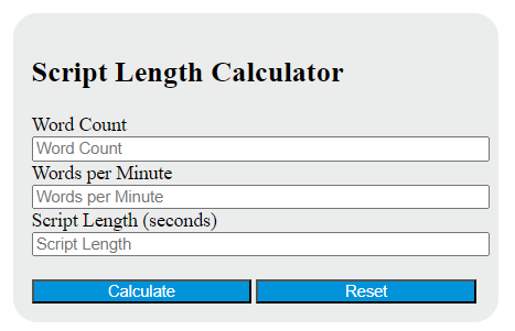 script length calculator