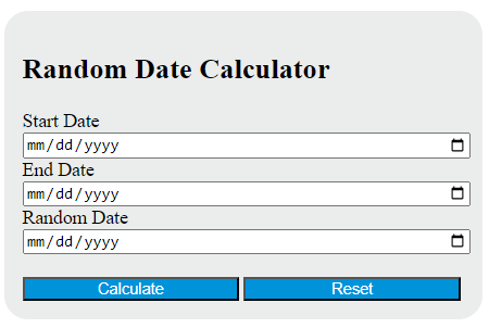 random date calculator