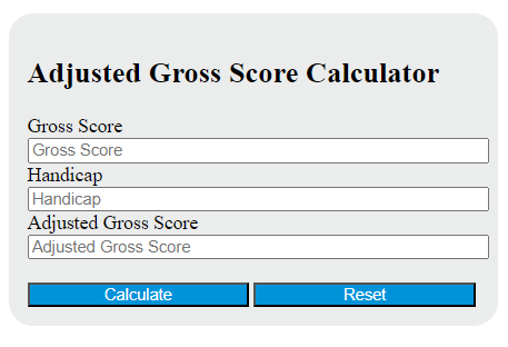 adjusted gross score calculator