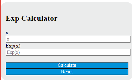 exp calculator