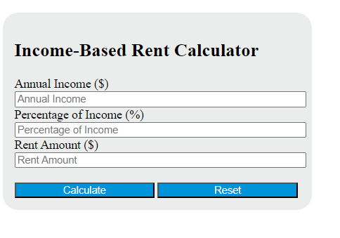 income-based rent calculator