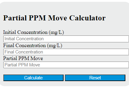 partial ppm move calculator