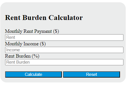 rent burden calculator