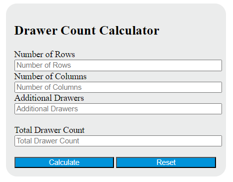 drawer count calculator