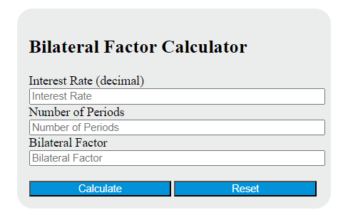 bilateral factor calculator
