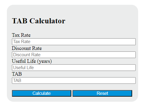 tab calculator