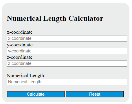 numerical length calculator