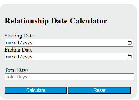 relationship date calculator