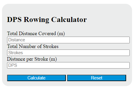 distance per stroke calculator