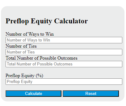 preflop equity calculator