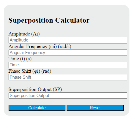 superposition calculator