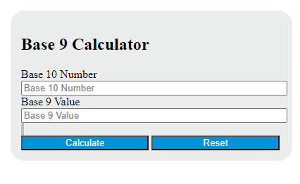 base 9 calculator