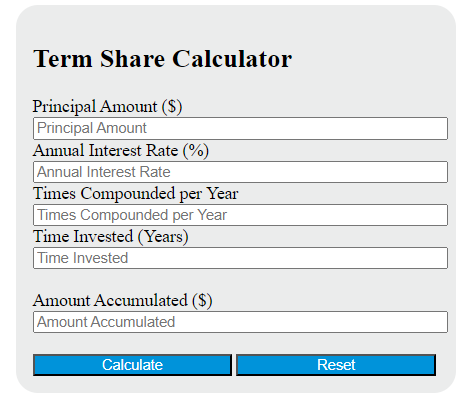 term share calculator