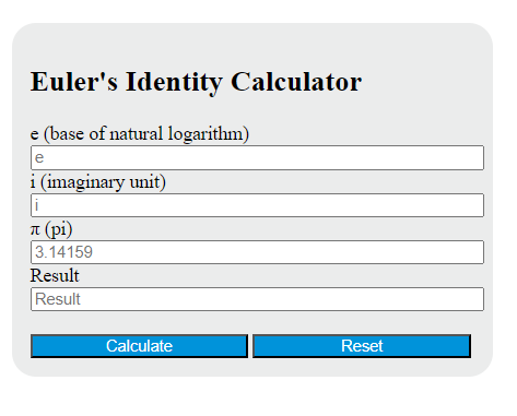 euler's identity calculator