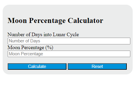moon percentage calculator