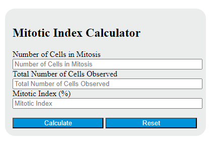 miotic index calculator