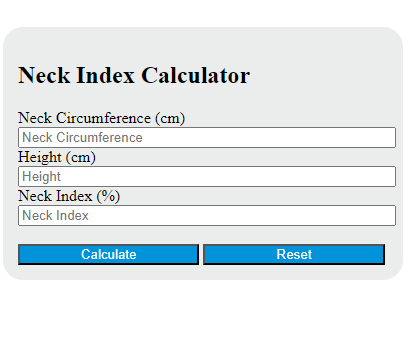neck index calculator
