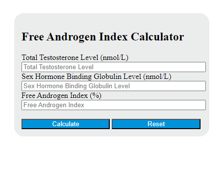 fee androgen index calculator