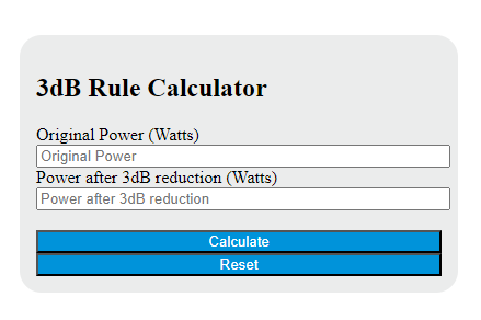 3dB rule calculator